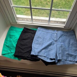 Set of 3 J Crew Factory Shorts